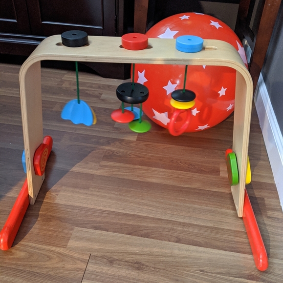ikea wooden play gym